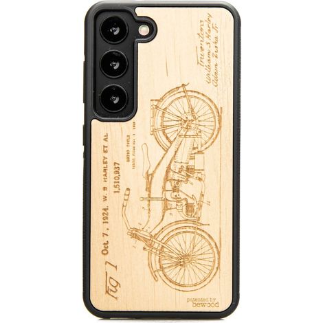 Custodia in legno Bewood per Samsung Galaxy S23 HARLEY PATENT ANIEGRE (1/4)