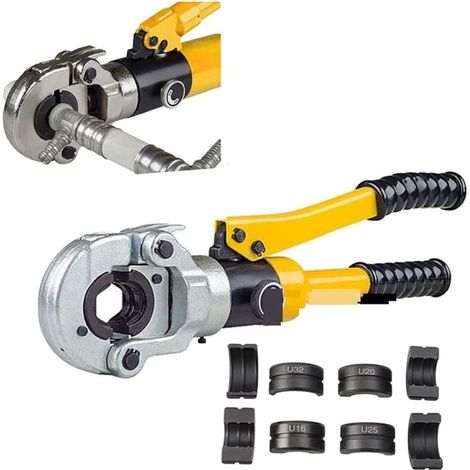 Pince à sertir pour presse de plomberie, câble électrique hydraulique, outil de sertissage de tubes en cuivre U 16 20 26 33 mm² (1/4)