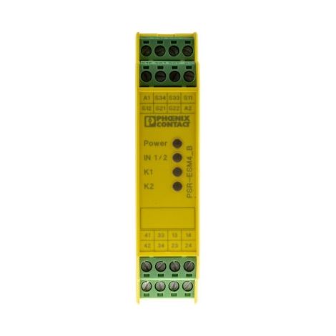 Relais de sécurité Phoenix Contact PSR-SCP- 24UC/ESM4/3X1/1X2/B, 24V c.a. / V c.c., 2 canaux, 3 contacts de sécurité ( Prix pour 1 )