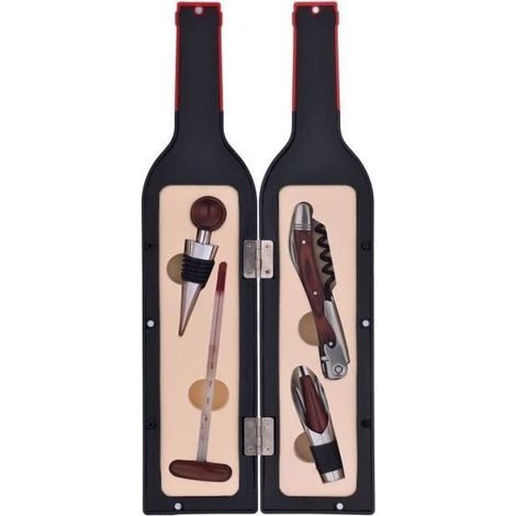 Coffret de Collection Vin - LAGUIOLE - 4 Accessoires - Tire-Bouchon - Bouchon - Thermomètre (1/4)