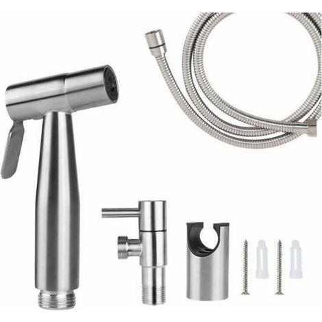 WC-Handbrause, Bidetbrause, 150 cm, gebürstet FLITI