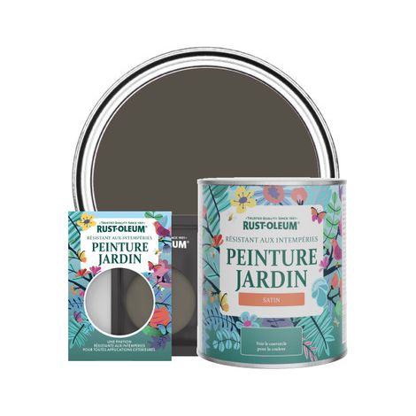 Peinture Jardin, Finition Satinée - Brun Terre (1/3)