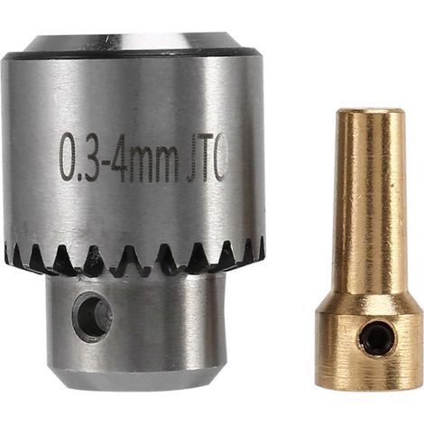 Mandrin de perçage électrique à chaud pour mini-perceuse, capacité de 0,3 à 4 mm, avec clé de 3,17 (1/5)
