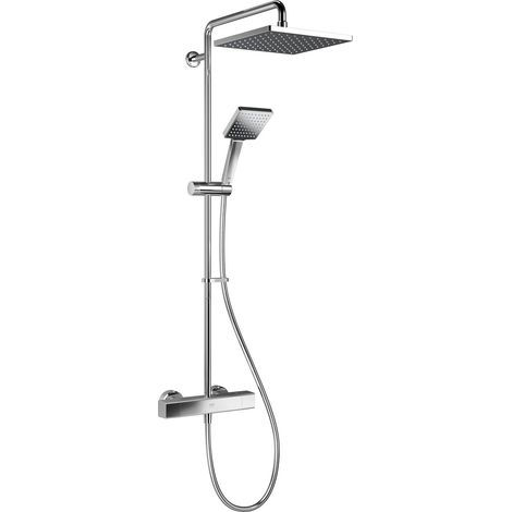 Mira Honesty ERD Mixer Shower Thermostatic Chrome 250mm Head Square 1.1901.002 (1/8)
