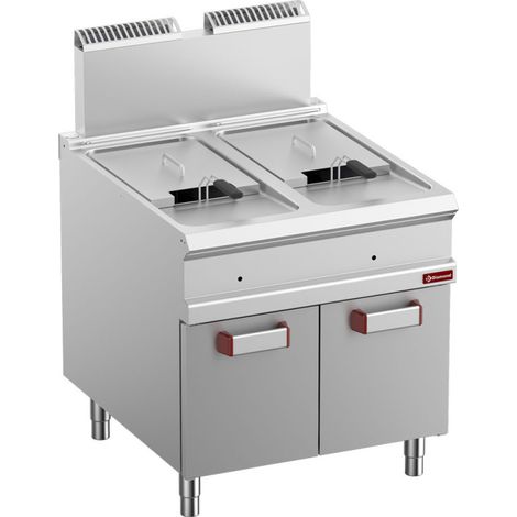 Friteuse gaz 2 x 18 litres - meuble fermé - Diamond