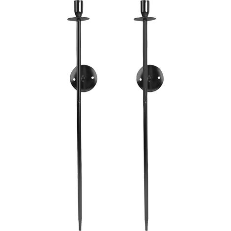 Set of 25 Inch Wall Candle Holders, Iron Wall Candle Holders, Home Decor, Modern Vintage Chandelier, Art for Dining Room, Fireplace, Living Room, Bedroom (1/5)