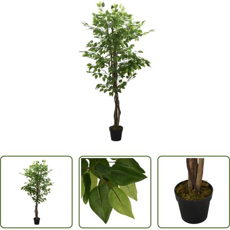 Plante artificielle -  Ficus artificiel 1260 feuilles 200 cm vert (1/5)