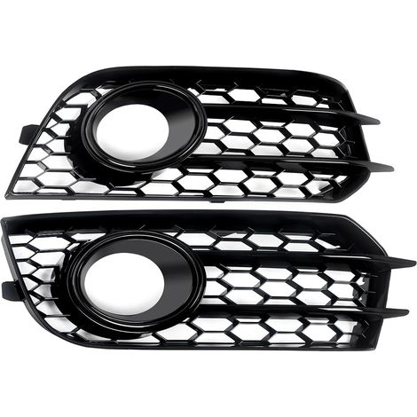 Cubiertas para faros antiniebla, diseño de panal de abeja, plástico ABS duradero, par (1/2)