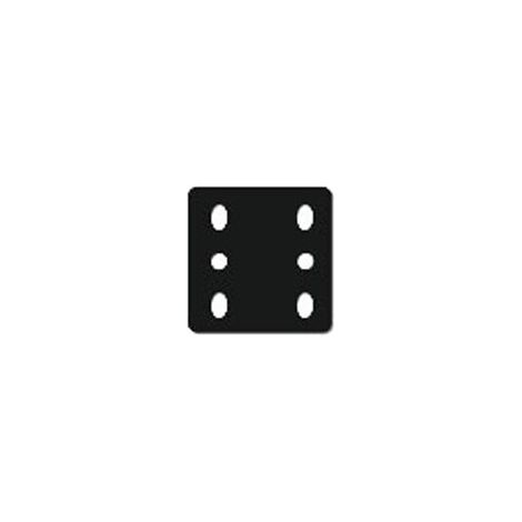 Maxter – Plaque de rehausse 6 trous – Charge maximale 1 tonne – Entraxe vertical 40/45 mm – Épaisseur 10 mm – Perçage Ø 17 mm