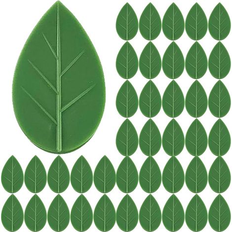 40pcs attaches plantes forme feuille, clips adhésifs invisibles pour mur végétal, supports de vigne pour fixer câbles de jardin, pinces murales auto-adhésives pour plantes grimpantes (1/5)