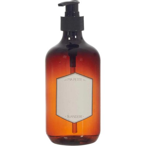Distributeur de Savon "Ma Petite Buanderie " 500ml Noir (1/3)