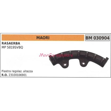 Placa de ajuste de altura del cortacésped MAORI MP5819SVBQ 030904