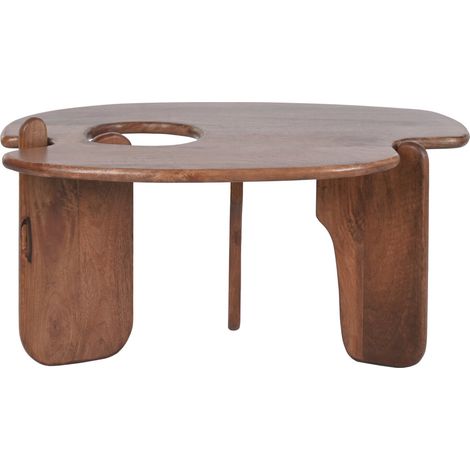 Mesa Centro Mango 90X60X45 Abstracto Marron (1/5)