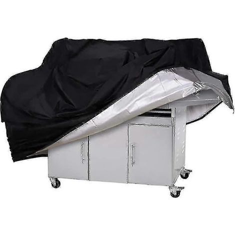 Housse imperméable pour barbecue, housse robuste noire pour barbecue à gaz d'extérieur, 188 cm (74 po) (1/5)