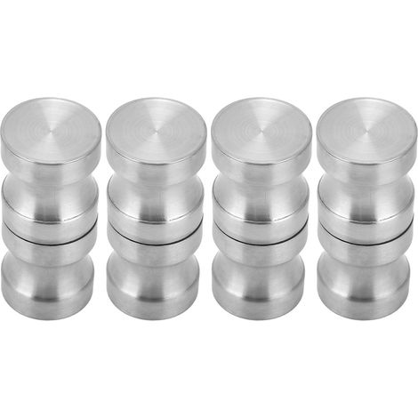 Ensemble de 4 poignées de porte de douche en verre en acier inoxydable 304 - Accessoires de salle de bain (1/5)