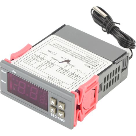 Régulateur numérique de température STC-1000 pour chauffage et refroidissement, avec capteur NTC, tension 12 V