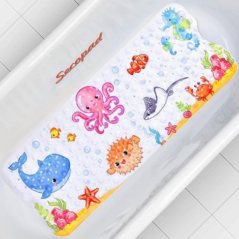 Tapis de Bain Antiderapant Bebe, 100 x 40 cm, Poulpes (1/5)