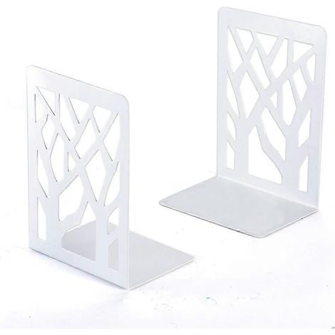 Porte-livres CD pour enfants en métal, support de livres pour étagère, porte-dossiers DVD invisible, 3 paires de porte-livres noirs (1/4)