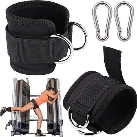Sangles de cheville pour le fitness, appareils de musculation des jambes, sangles pour fessiers et jambes, crochets pour les jambes, machines à câbles, bandes de résistance, accessoires