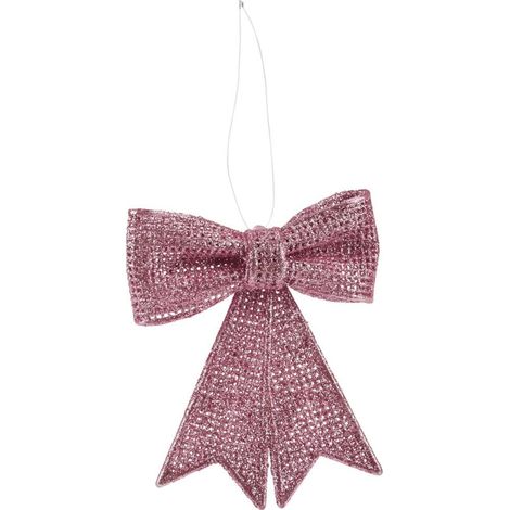 72x Schleifenanhänger Glitzer Weihnachtsbaum Christmas Schmuck Advent Dekoration (1/4)