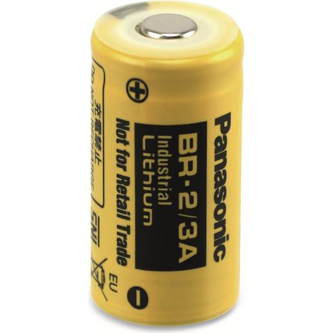 Pile au lithium PANASONIC BR 2/3AN, 3 V-, 1200 mAh