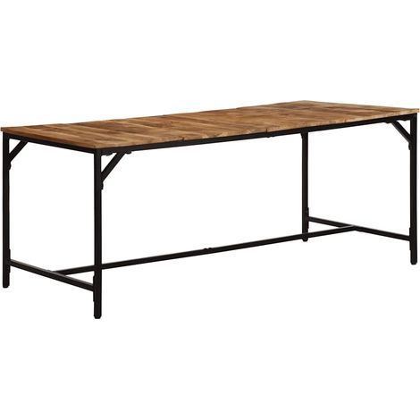 Esstisch 180x90x75 cm Raues Massivholz Mango