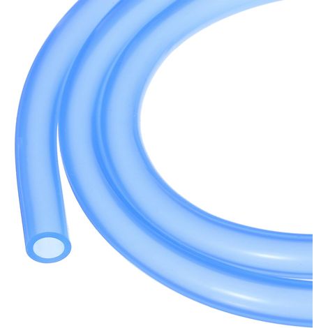 Tube en Silicone 6,4mm DI 9,5mm DE Bleu Tuyau en Plastique Industriel en Silicone Clair pour Pompage, Vidange, Irrigation, Brassage, 1/4" x 3/8" (1/5)