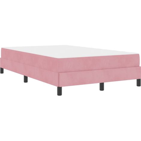 Maison Exclusive - Letto a molle con materasso Rosa 120 x 190 cm Tessuto