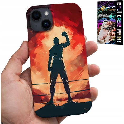 Custodia per iPhone 15 Plus - motivi di boxe, sport da combattimento e lottatori di MMA (1/5)
