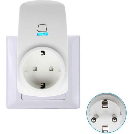 Intelligenter WLAN-Stecker für 16-A-Steckdosen (CH/EU/US) mit Intell-EU-Fernbedienung