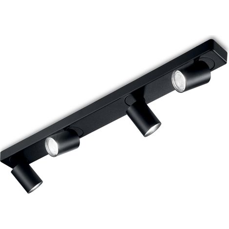 Plafoniera Moderna Rudy Metallo Nero 4 Luci 7W 3000K Luce Calda (1/2)