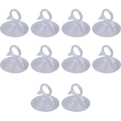 Ventosa trasparente Ulisem, 10 ventose per pannelli solari, anello di trazione in PVC, anello di trazione resistente, ventosa multiuso per pannelli solari per vetri auto (1/4)