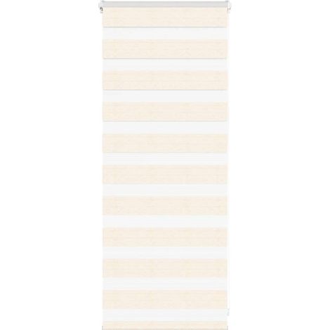 Doppelrollo Marmorbeige 55x100 cm Stoffbreite 50,9 cm Polyester