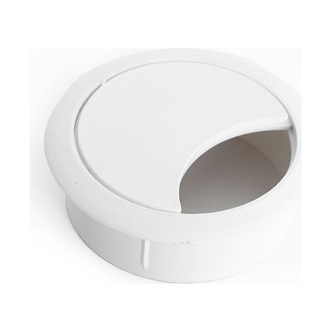 Passacavo in plastica bianca da 60 mm SANS MARQUE