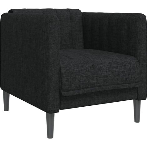 Fauteuil relax  Fauteuil noir tissu (1/5)