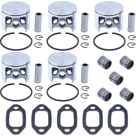 5 x (50 mm) Joint à aiguilles de piston Silencieux Joint d'échappement Convient pour tronçonneuse Husqvarna 266 268 268K 268XP 501 65 94-03 (1/5)