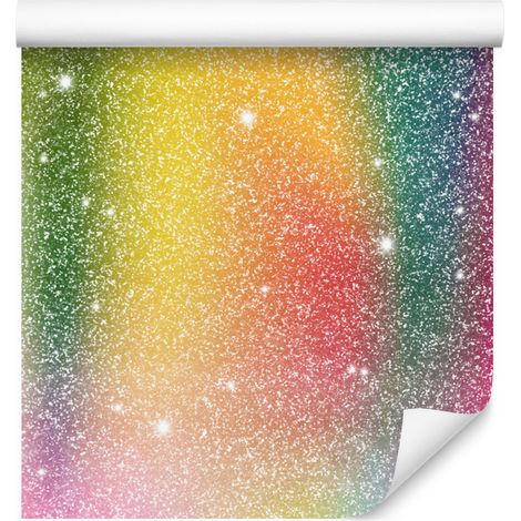Papier peint à paillettes crème et jaune pour salon et chambre 50x1000 cm (1/5)
