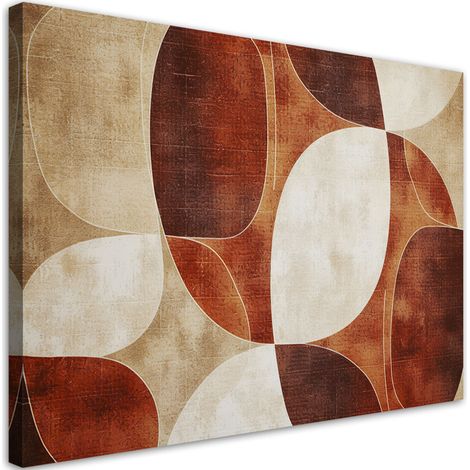 Tableau sur toile Tableau sur toile Abstraction vintage beige 100x70