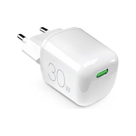 PURO PUFCMTCUSBC30WGWHI chargeur d'appareils mobiles Ordinateur portable, Smartphone, Tablette Blanc Secteur Charge rapide Intérieure