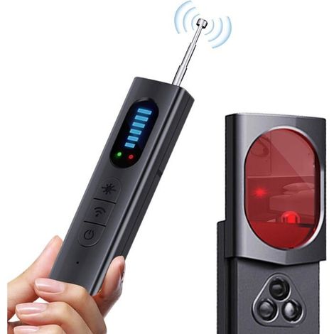 Détecteur caméra cachée avec alarme vibratoire - Détection force signal, infrarouge et champ magnétique (1/5)