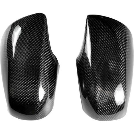 Coque de rétroviseur en fibre de carbone pour voiture, sans éclairage -- (1/5)