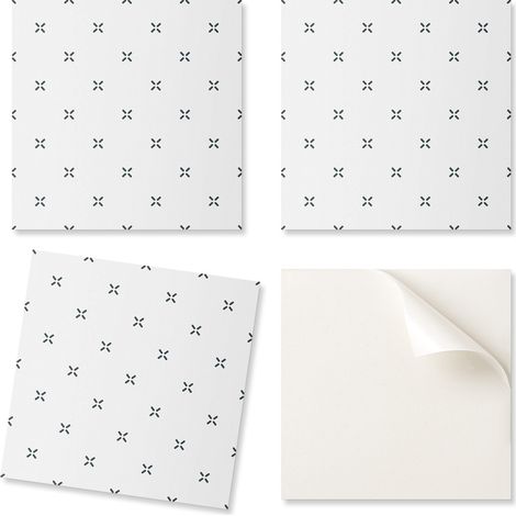 Juego de baldosas de vinilo con estampado de cruz simple, 20x20x20 cm.