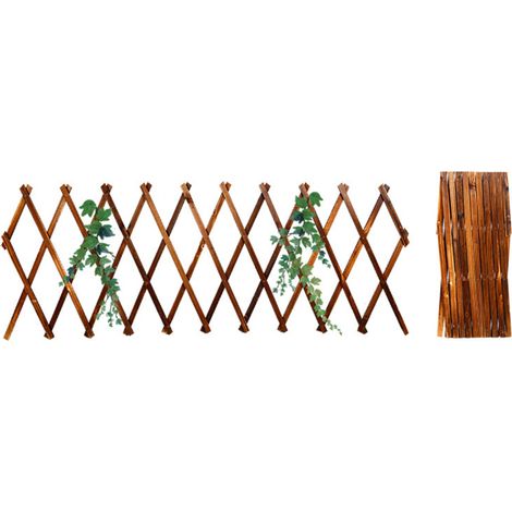 Escalier extensible, treillis en pin pour tuteurage de plantes, dimensions : 100 x 40 cm, 150 x 35 cm, 180 x 30 cm, matériau : pin, 1 pièce (1/5)