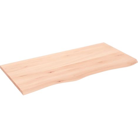 Maison Exclusive - Waschtischplatte 100x50x2 cm Massivholz Unbeha