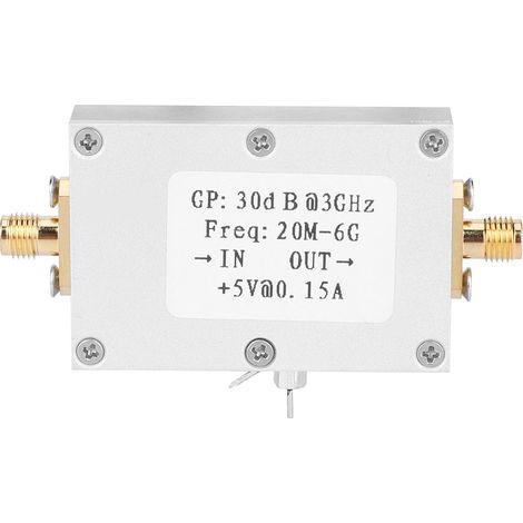 RF Amplifier Low Noise Broadband Gain 30dB LNA 20M-6G Electric Components (1/5)