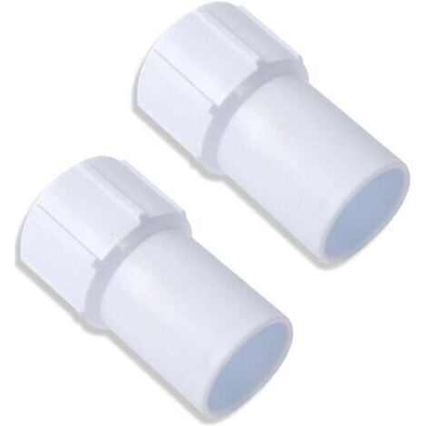 (Lot de 2) Manchon de tuyau de piscine 1-1/2" - Manchette de tuyau fileté pour tuyau d'aspiration de piscine enroulé en spirale - Relie la tête d'aspiration à l'entrée de l'écumoire sous vide - Fabriq (1/4)