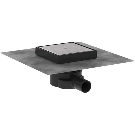 Hansgrohe RainDrain Point - Desagüe de suelo, 15x15 cm, acero inoxidable cepillado 56249800 (1/5)