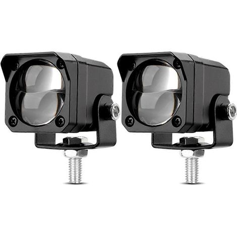 Zweifarbiger weiß/gelber LED-Scheinwerfer für Offroad-Motorräder, Roller und Zusatznebelscheinwerfer (1/5)