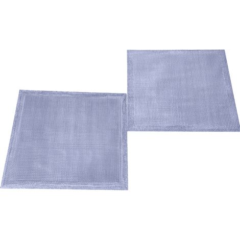 Lot de 2 Filtres metalliques a graisse 28,4 x 28,3 x 0,6 cm pour Hotte BOSCH 00298619 (1/3)