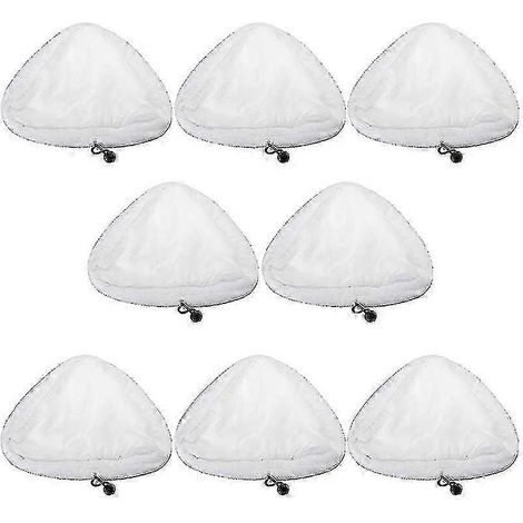 Lot de 8 lingettes de nettoyage en microfibre AURA compatibles avec le nettoyeur vapeur H2O X5. (1/5)